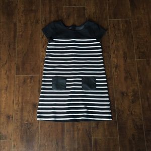 Gymboree Black and white striped dress